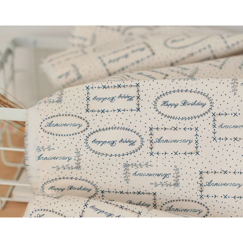 

Dailylike Pure Cotton Fabric Twill Fabric Quilting Fabric Baby Cotton Fabric Sewing Quilting Fabrics Cotton Sheet Cloth 50 CM