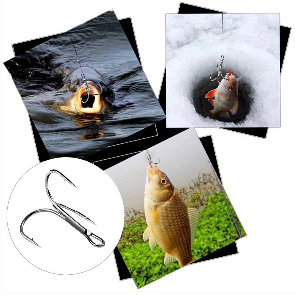 

New Fishing Bait Three Anchor Hook Set Barbed Luminous Squid Five-anchor Hook Fishing Accessories Tools