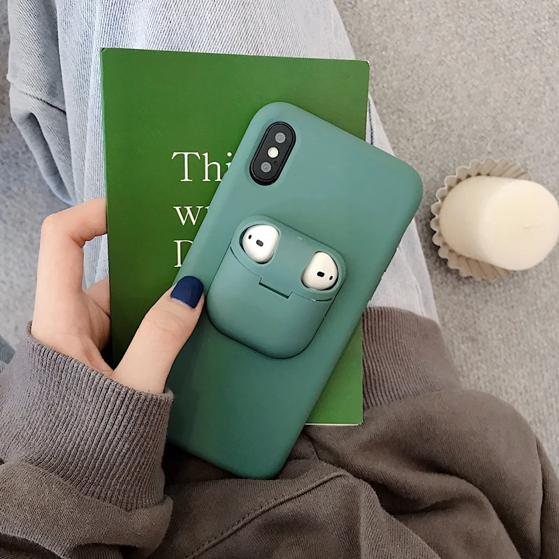 Чехол для iPhone 11 Pro Max чехол Xs Xr X 8 7 6 6s Plus AirPods 2 1 pro силиконовый мягкий AirPods3