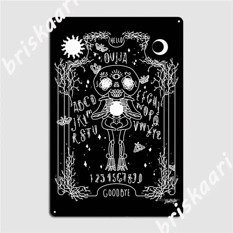 

Металлические знаки Skele-Oujia, настенная роспись, пещера, паб, создайте жестяные пластинки sign, плакаты