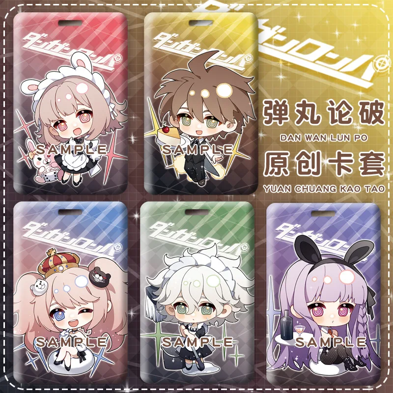 

Danganronpa Anime Abs Student Id Bus Bank Card Holder Key Chain Card Case Cover Box Pendant Keyring Decor Hot Sale Xmas Gifts