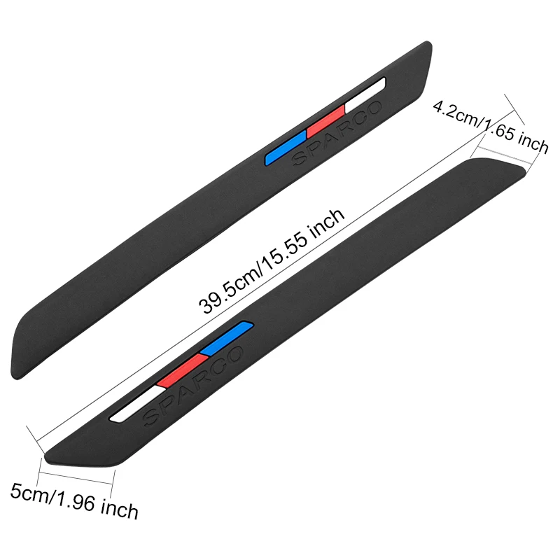 

Car Body Bumper Trim Bar Anti-collision Strip Glue Protector Guard Corner Anti-crash Rubber Black White