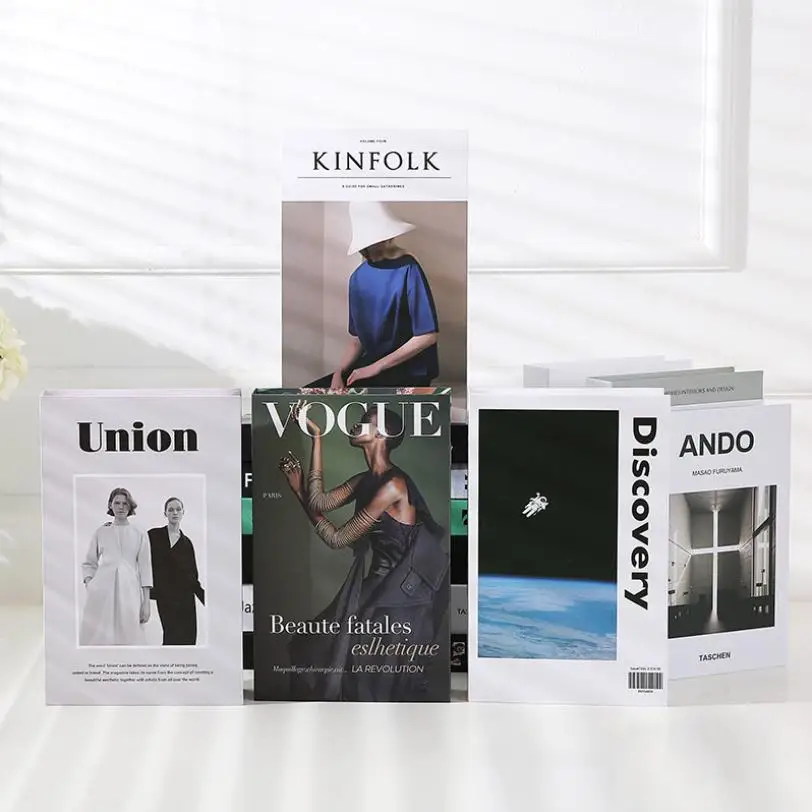 Модные открытые поддельные книги для украшения Роскошный домашний декор