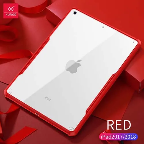 Red-iPad 9.7 Xundd прозрачная на планшет чехол для iPad Pro 1" 9,7" / подушки безопасности анти-осень противоударный чехол для iPad Pro 12," - Цвет: Red-iPad 9.7
