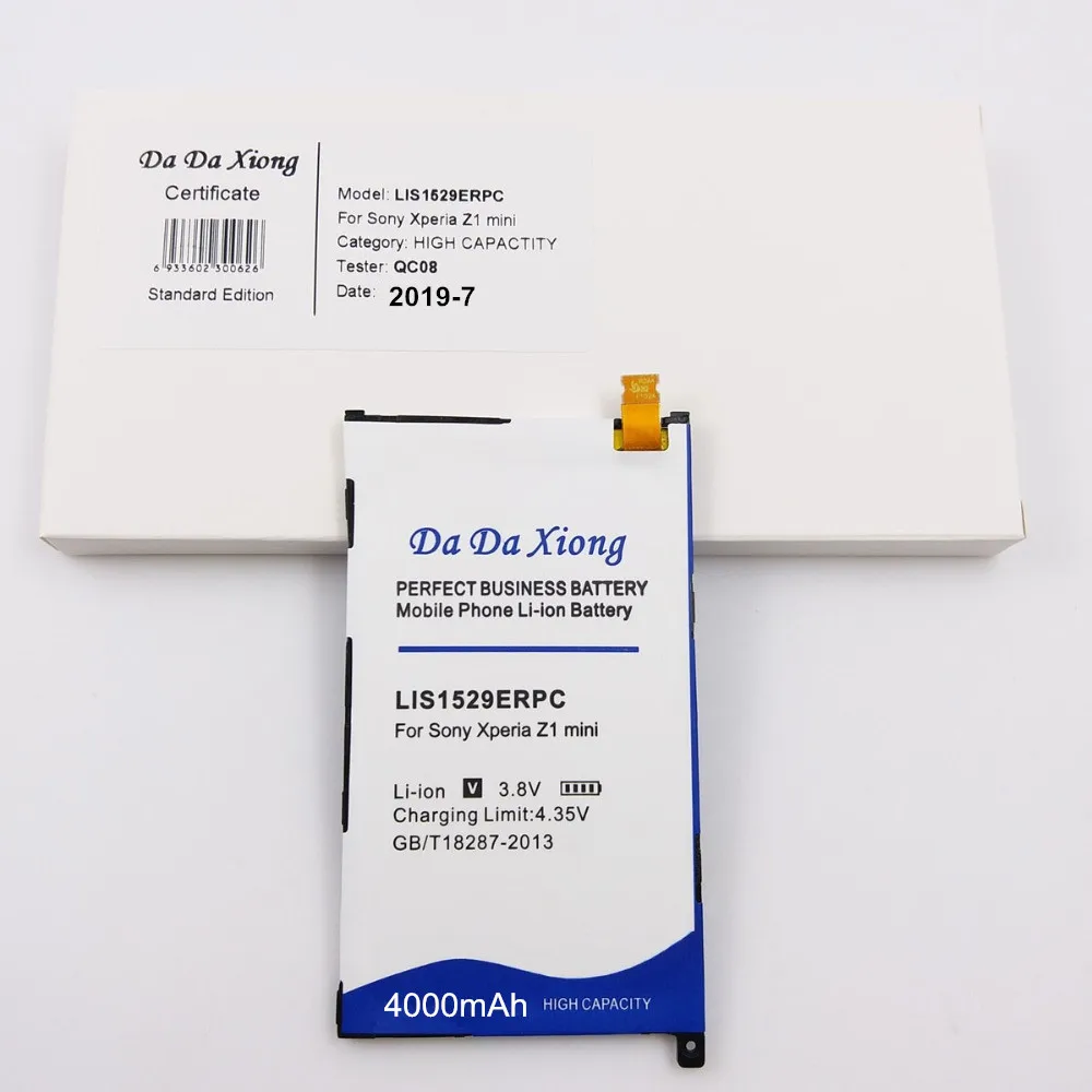Бесплатная доставка аккумулятор 4000 мАч LIS1529ERPC для Sony Ericsson Xperia Z1 mini Z1mini D5503 Compact M51w
