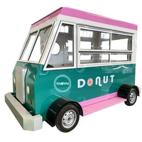 electric hotdog coffee fast food truck vending kiosk van mobile kitchen street food cart customizabled