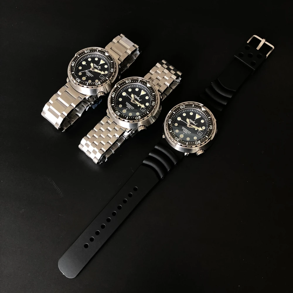 

STEELDIVE SD1975T SHARK Logo Men's Mechanical Watches 300m Diver Watch NH35 Movement Sapphire Crystal Luminous Automatic Watch