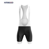 hirbgod mens white cycling bibs shorts road bicycle wear for long time ride gel pad breathable shockproof summer rainbow style