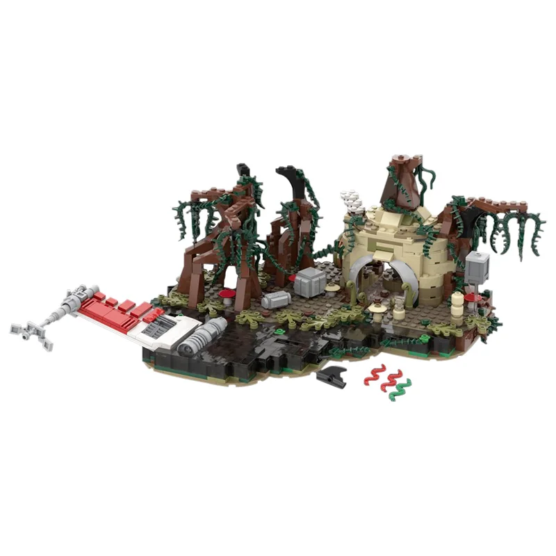 

Moc фильм Империя ударит обратную простую землю дагобач игровой набор MOC-19522 created строительные блоки игрушки подарок для детей
