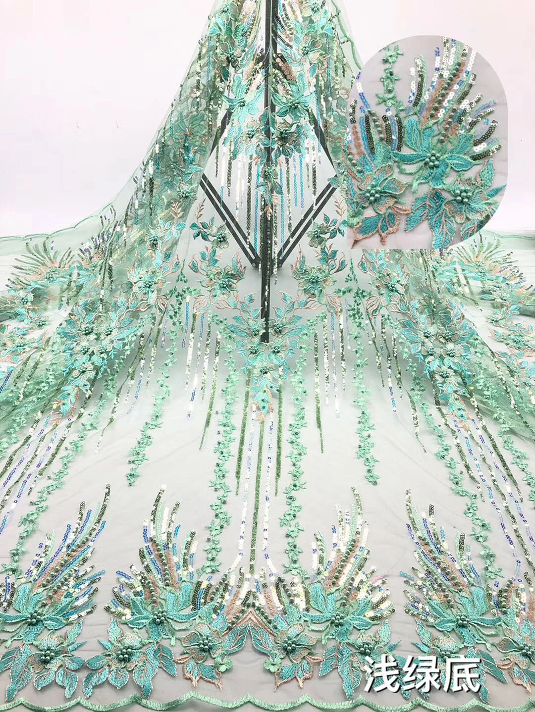 Новинка высокое качество 2019 Тюль с бисером французская нигерийская кружевная