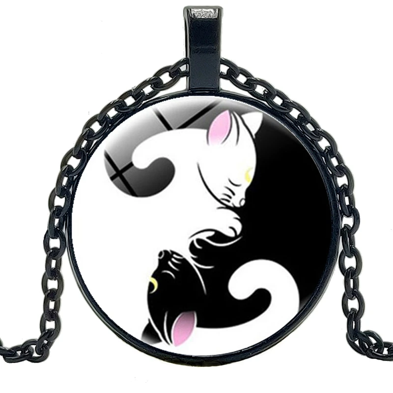 Новинка 2019 ретро сплав Экипировка в стиле стимпанк Инь и Ян тайчи стеклянная