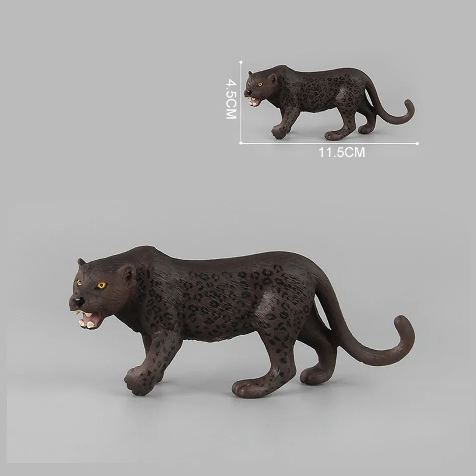 Фигурки животных гепарды леопарды ПВХ коллекционная кукла коллекция для детей