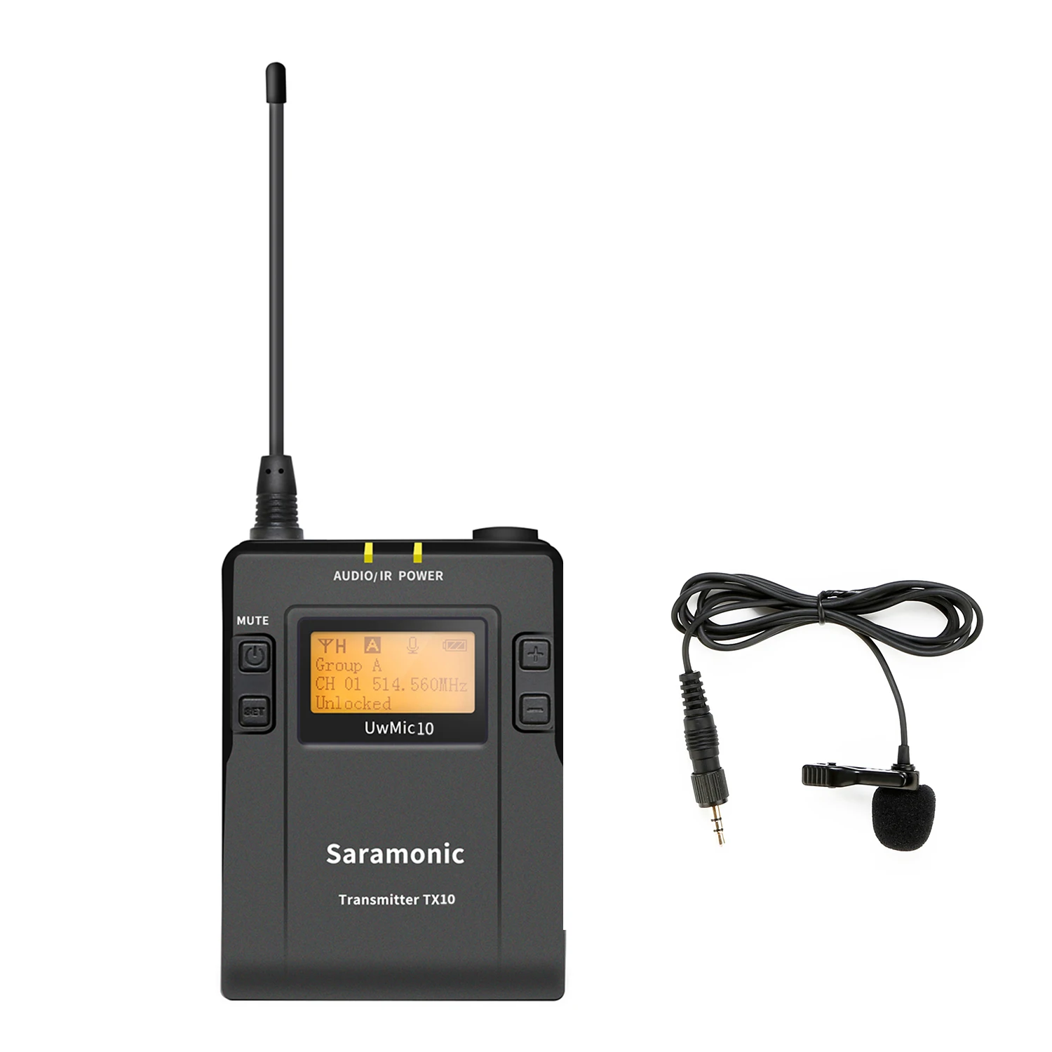 Saramonic UWMIC10 TX10 UHF Беспроводной микрофон Системы для DSLR видео fieldrecording трансляции ТВ