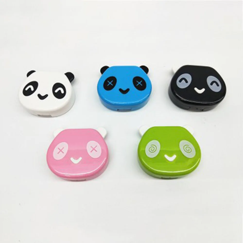 Из мультфильма Холодное сердце 1 шт. белая Цвет панда держатель Контактные линзы