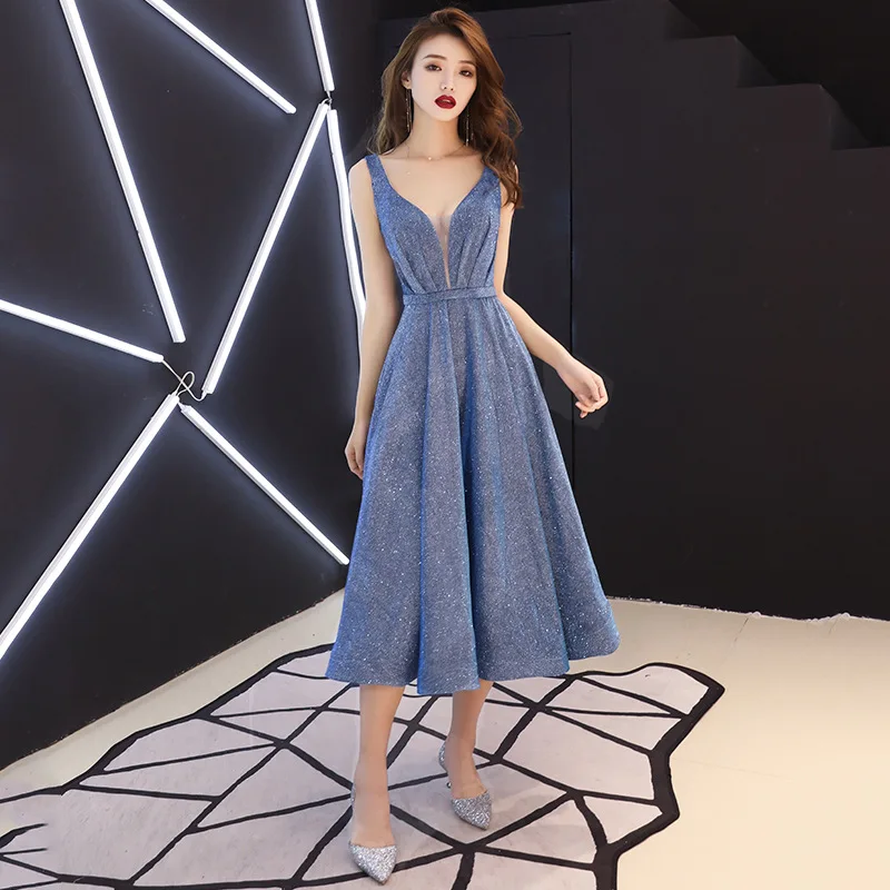 FZSLCYIYI модное qipao новое простое вечернее платье с v-образным вырезом и блестками