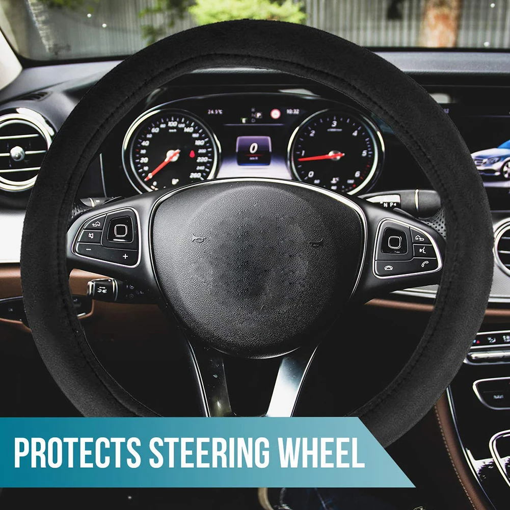 Чехол на руль с подогревом 12 В 15 дюймов зимний универсальный для автомобиля|Чехлы