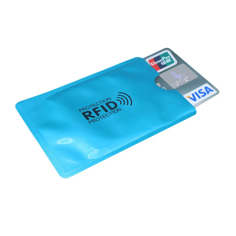 8 шт. смешанный Анти RFID кошелек Блокировка ридер Блокировка банк держатель карты Id Чехол для банковских карт защита металлический кредитный NFC Держатель алюминий