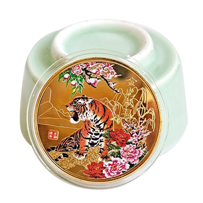 

2022 New Year Coin Twelve Zodiac Tiger Commemorative Coins Collection Gift New