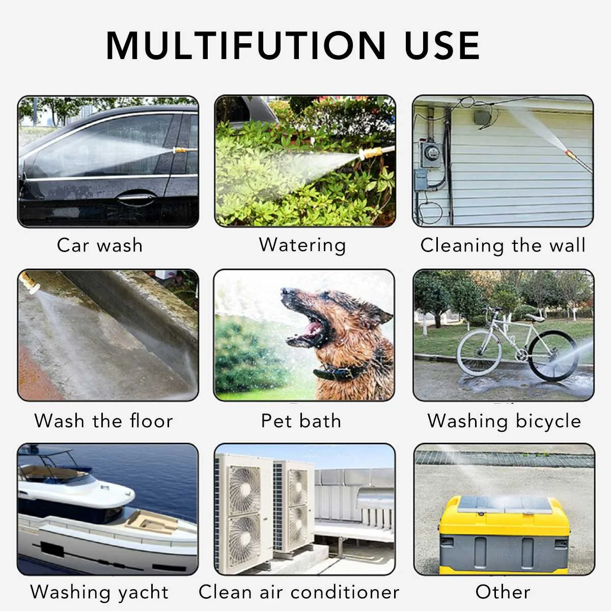 Купить Беспроводной водяной пистолет высокого давления для мойки автомобилей, 20000 мАч