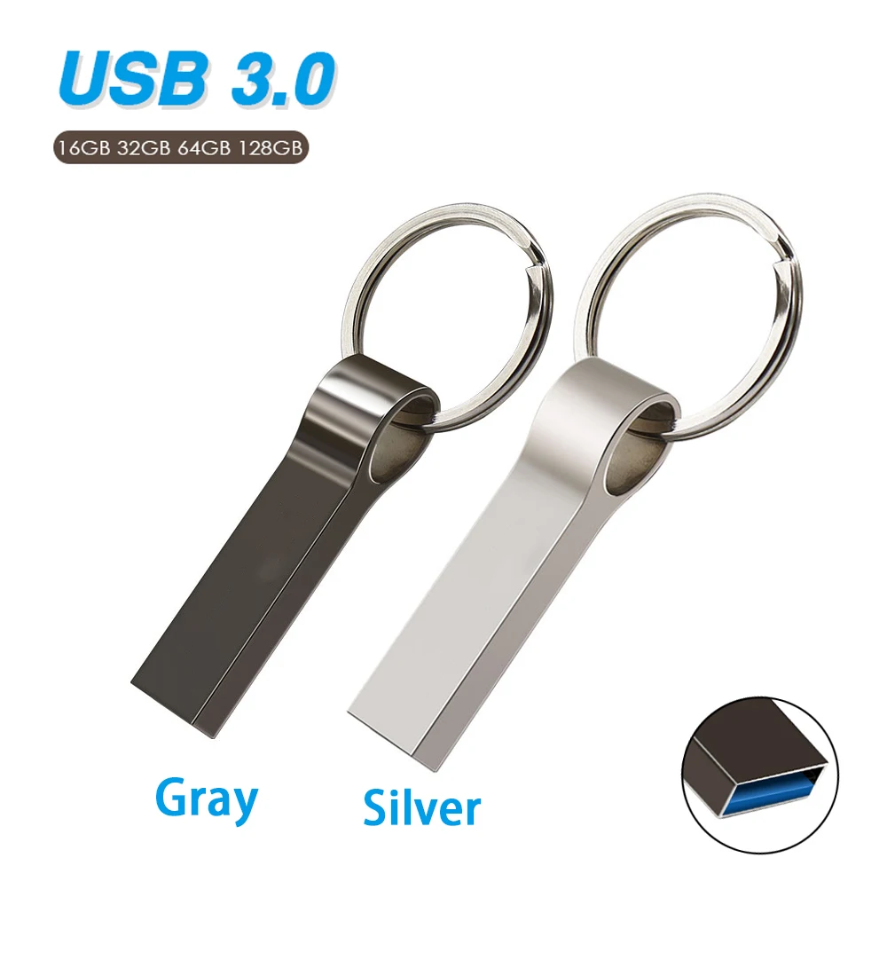 

High Speed USB 3.0 Flash Drive Metal Pen Drive 64gb 32gb 16gb 8gb USB Flash memory stick 128gb 256gb Pendrive 3.0 Flash disk