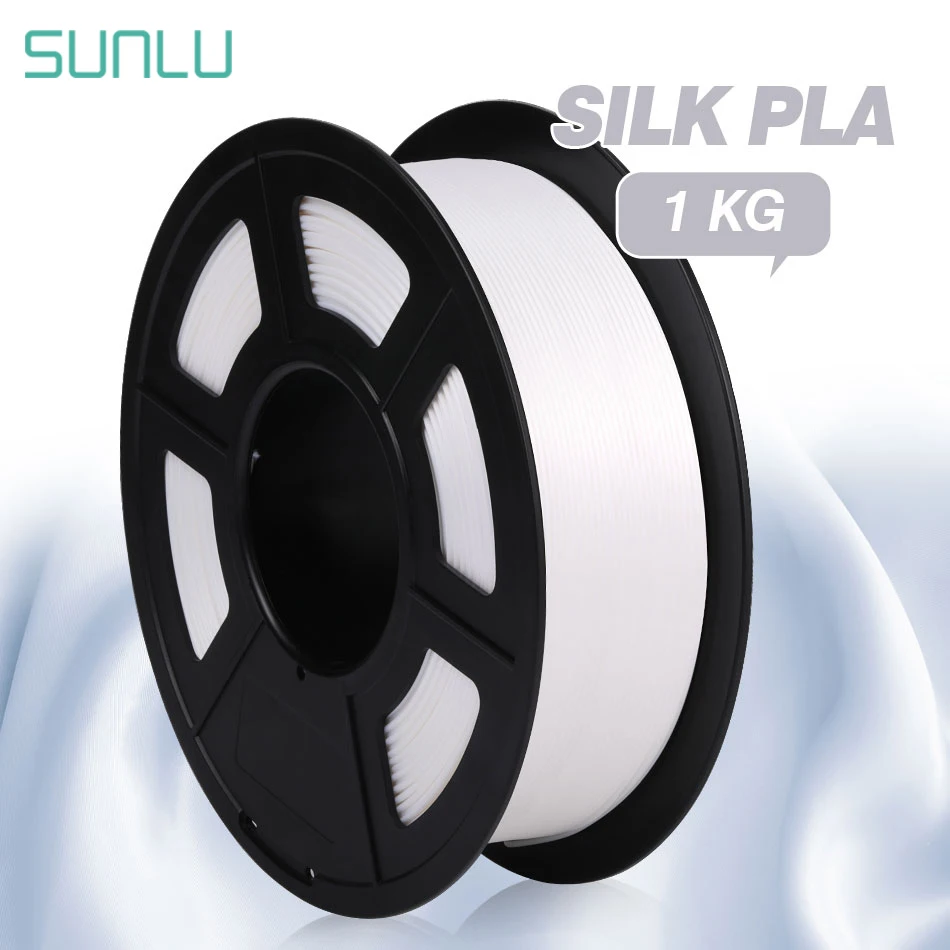 

SUNLU 3D Printer Filament SILK PLA 1.75mm 1KG Silk Texture Plastic PLA 3D Filament Good Toughness 3 D Printing Materials