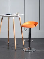 zq  Nordic Minimalist Bar Stool Modern and Unique High Stool Backrest Bar Bar Chair Cashier Front Desk Rotating Chair Lift