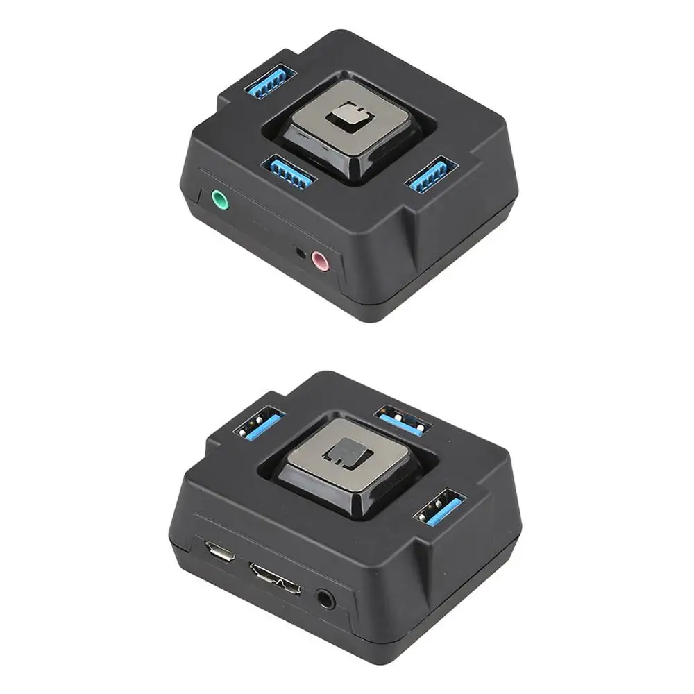 Чехол для настольного компьютера с тремя USB-портами кнопкой питания аудиопортами