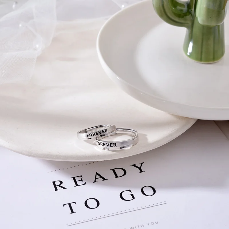 Мужское и женское кольцо для влюбленных с эффектом пуш-тяги | Украшения