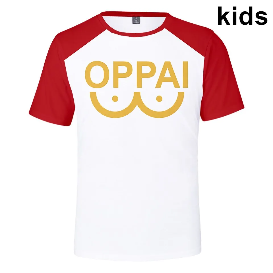

3 To 14 Years kids T Shirt Anime One Punch Man Saitama Oppai 3d Tshirt Boys Girls T-shirt Funny Cartoon T Shirts Teen Clothes