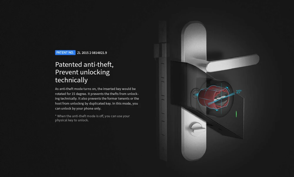 Xiaomi обновленная версия Sherlock Smart Stick Lock S Защита Безопасности Bluetooth беспроводной замок приложение умный пульт дистанционного управления