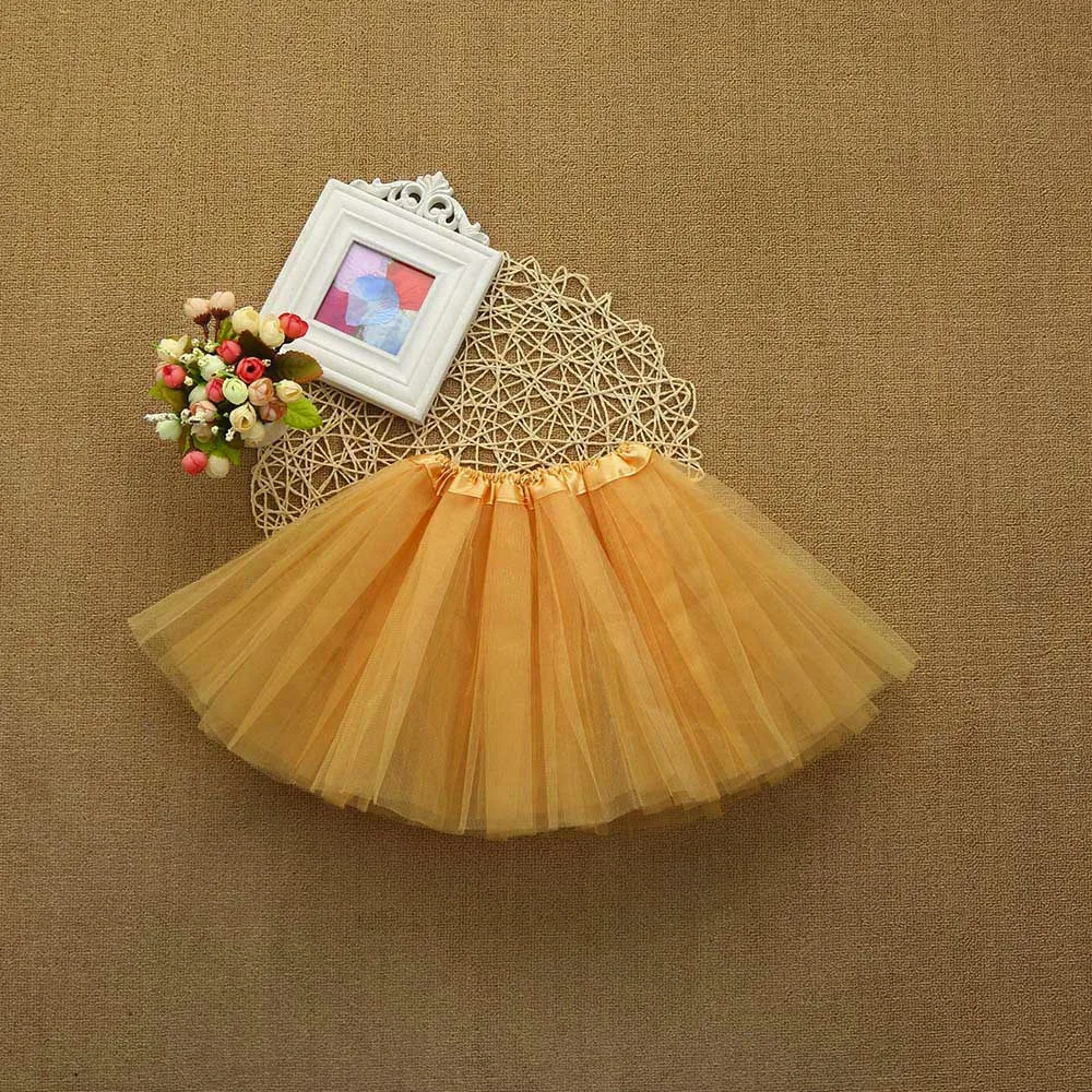 Новая юбка пачка для маленьких девочек Милая Высококачественная Однотонная