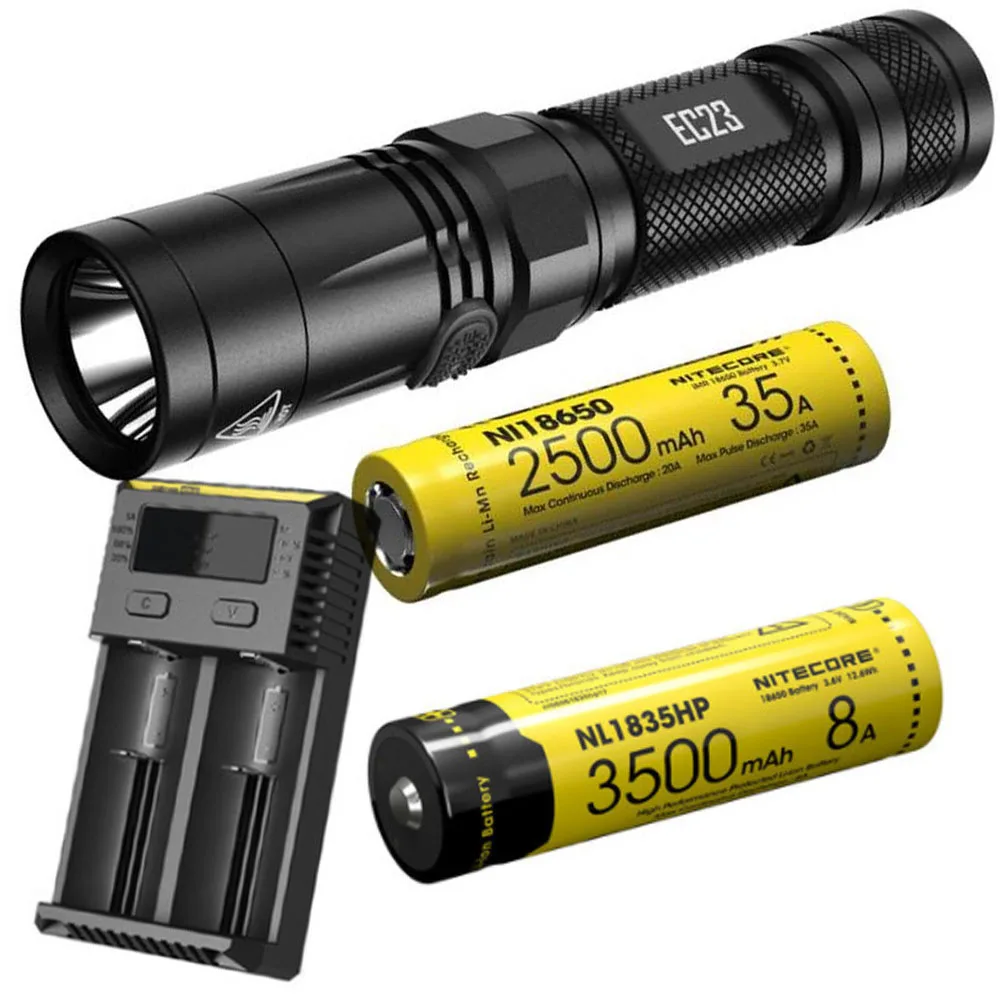 Светодиодный фонарик NITECORE EC23 CREE XHP35 HD E2 светодиодный Макс 255 лм расстояние луча м 8