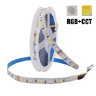 12 В постоянного тока SMD 5050 RGB CCT Светодиодная лента IP21 IP65 водонепроницаемая 60 светодиодов Гибкая лента Светодиодная лампа 5 м
