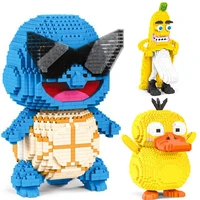 hot pokemon mini building jenny turtle blocks psyduck squirtle togepi diamond micro brick figures toys for kid christmas gifts