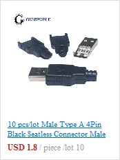 20 шт./партия 4 Pin/5 Pin Micro USB разъем USB штекер мужской разъем порт Jack хвост Sockect Разъем терминалы для samsung huawei DIY
