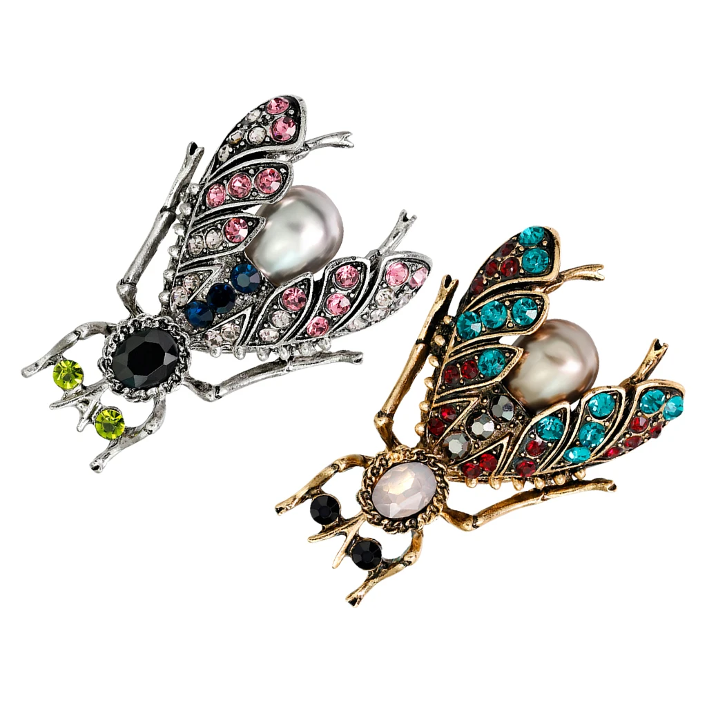 2 X брошь в виде пчелы рождественский подарок для жены матери пары Дня Святого