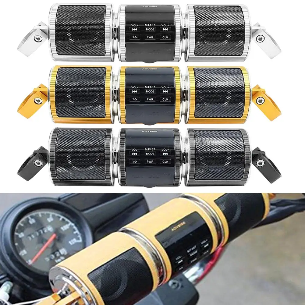 

Waterproof Motorcycle MP3 Bluetooth FM Radio Stereo Speaker Audio Music Player