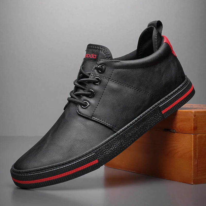 

2020 New Men Shoes Head Layer Cow Leather Soft-soled Bean Shoes Driving Shoes мужская повседневная обувь zapatillas hombre мужс