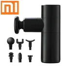 Массажный мини-пистолет Xiaomi, карманный Массажер для глубоких мышц с вибрацией для облегчения боли, расслабления, фитнеса, расслабления, массажа тела