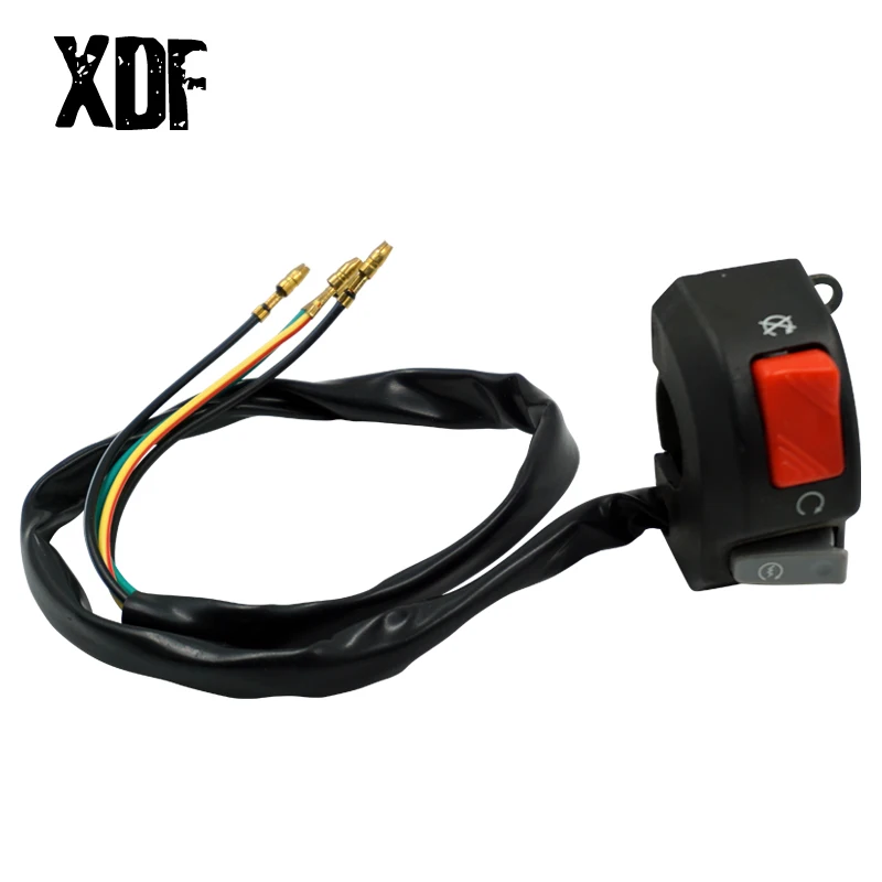 12V мотоциклетные переключатели 7/8 &quot22 мм для руля кнопка включения и