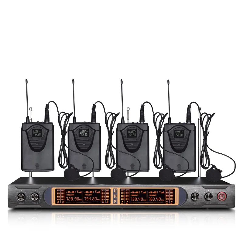 Беспроводная гарнитура VHF с микрофоном большой и маленький микрофон для