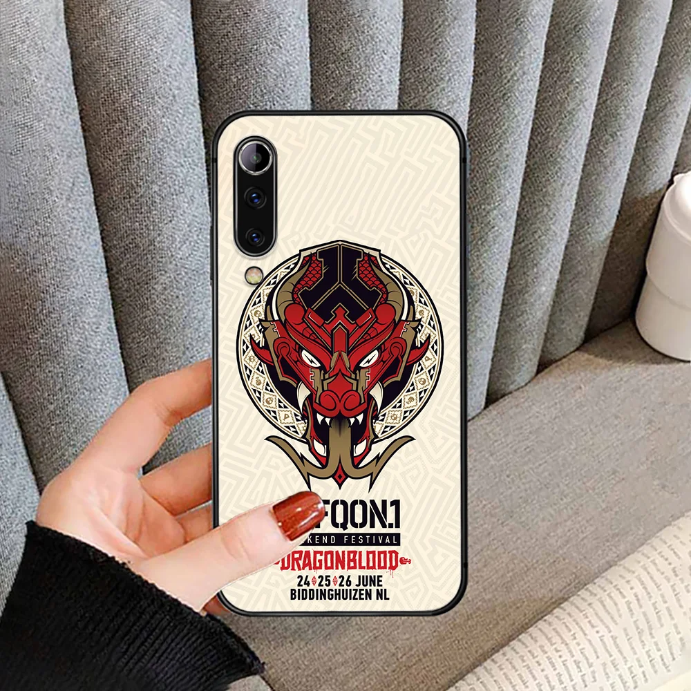 

Luxury Fashion Defqon 1 Phone Case cover For XIAOMI redmi note K 4 5 6 7 8 9 10 20 30 3 A X Pro ultra black back painting