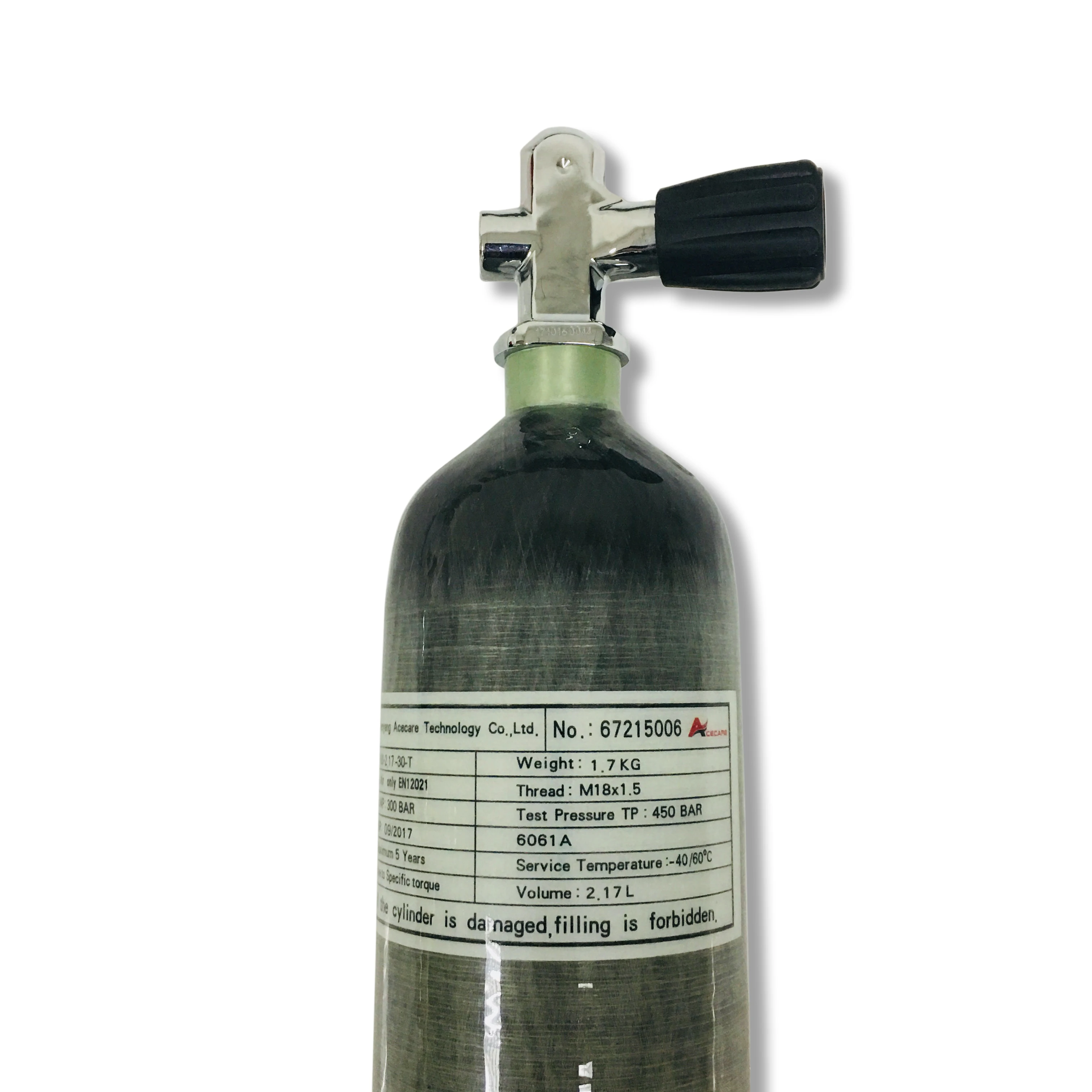 Acecare 4500Psi HPA Пейнтбол воздушный пистолет Танк 2.17L PCP цилиндр 300 бар с PCP клапан цель для ВВС Кондор пневматическая винтовка страйкбол