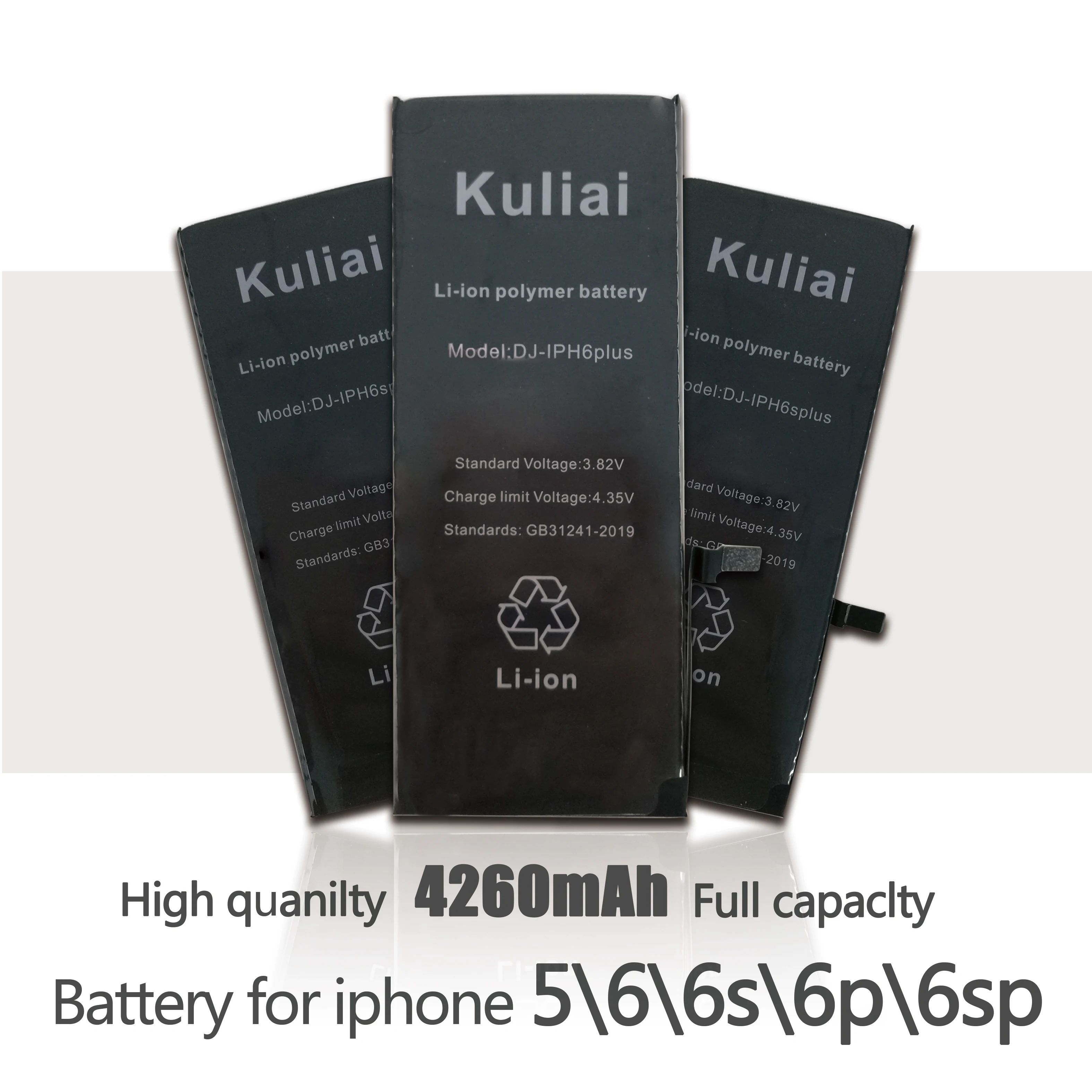 1 шт. Фирменная Новинка AAAA качественная батарея для телефона iPhone 6s 6 5 plus p высокое