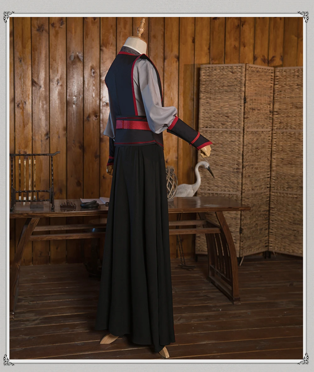 Mo Dao Zu Shi маскарадные костюмы Wei Wuxian Young Grandmaster of Demonic culturation Costume Мужская Аниме Wei wuxian Wig черная обувь