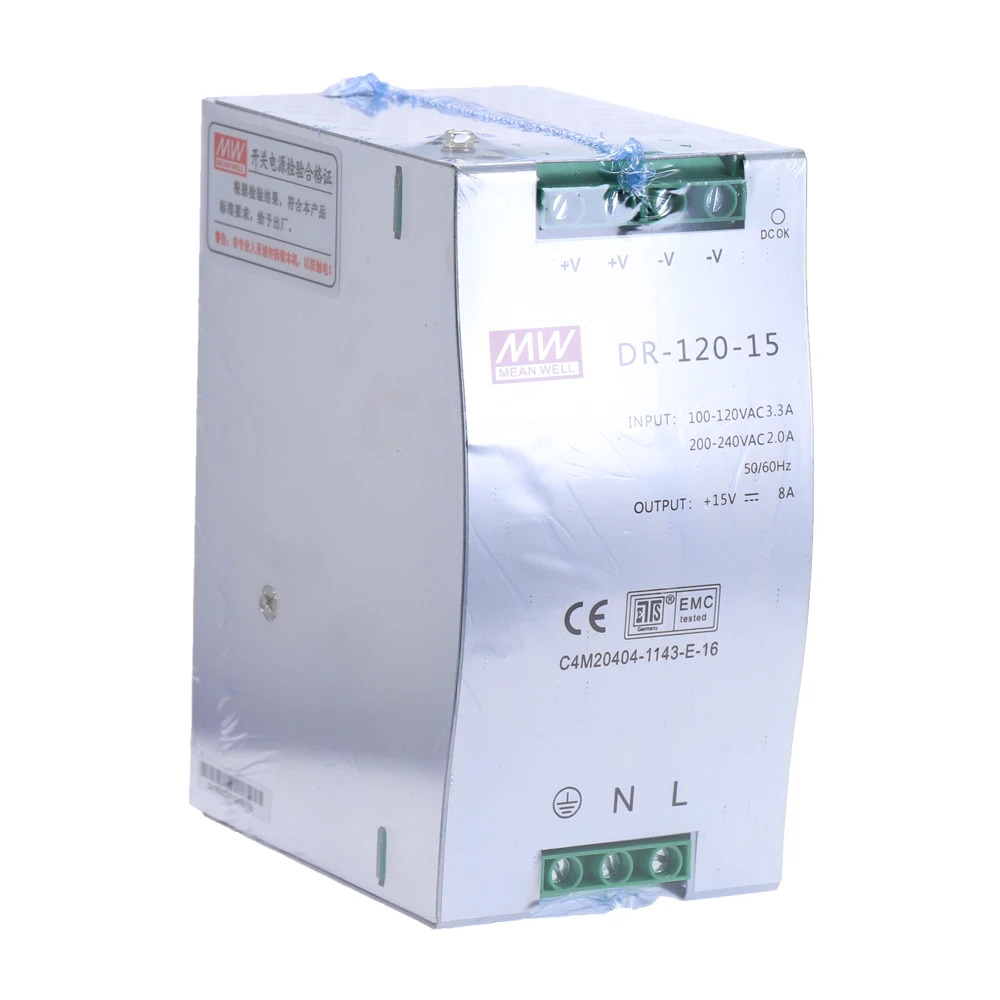 DR-120 120W один Выход 12V 15V 24V 36V 48V промышленные din-рейку импульсный Питание DR-120-12 DR-120-15/24/36 DR-120- 48