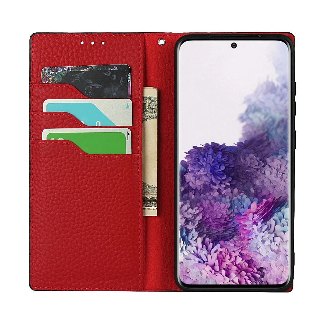Роскошный чехол-кошелек для Samsung Galaxy S20 Plus Ultra чехол-книжка из натуральной кожи