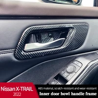 car inner door bowl sticker for nissan x trail t32 2022 stainless steel decorated patch handle protector cover accessories