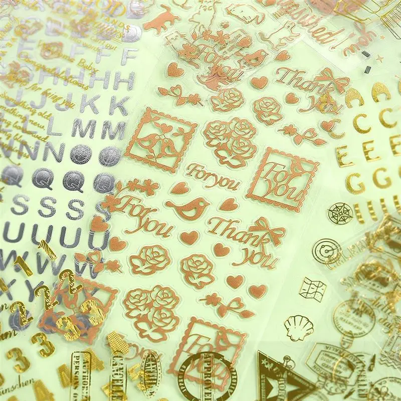 Буквы цветы клейкая бумага наклейка искусство фотоальбом скрапбукинг бумажная