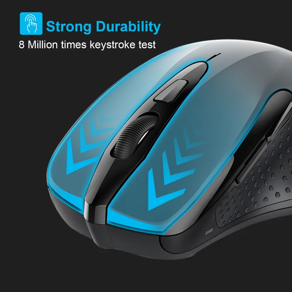TeckNet 2600 dpi беспроводная мышь компьютерная Bluetooth мышь PC Mause эргономичная мышь 3,0 USB оптическая мышь для ноутбука ПК